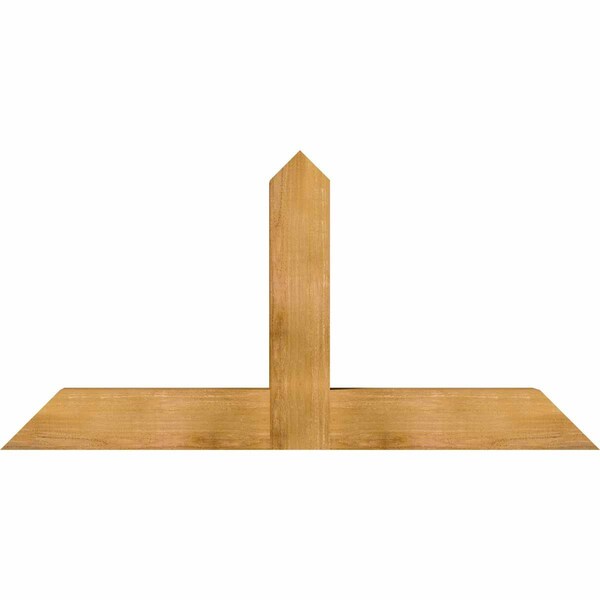 Ekena Millwork Portland Rough Sawn Timber Gable Bracket, Western Red Cedar, 60"W x 30"H x 6"D x 6"F, 12/12 Pitch GBW060X30X0606POR00RWR - main